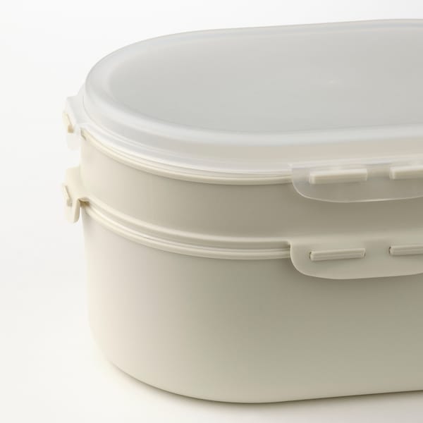 UTBJUDA Stapelb. Lunchbox trock. Lebensmit., helles Graubeige Jubiläumsangebot