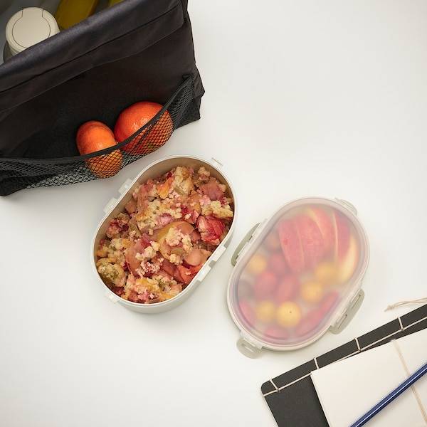 UTBJUDA Stapelb. Lunchbox trock. Lebensmit., helles Graubeige Jubiläumsangebot