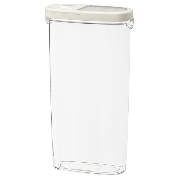 IKEA 365+ Vorratsbehälter mit Deckel, transparent/weiß, Zeitlich begrenztes Angebot