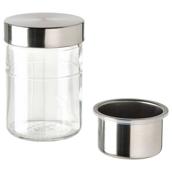 DAGKLAR Glas mit Einsatz, Klarglas/Edelstahl, Saisonale Angebote