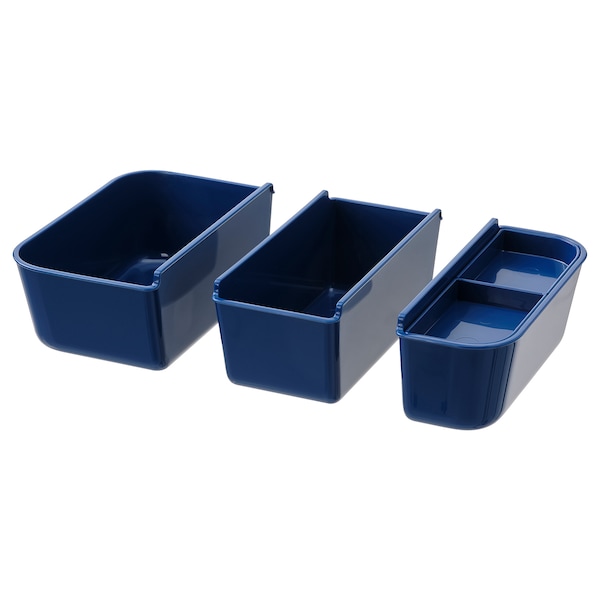 IKEA 365+ Lunchbox-Einsatz 3 St., dunkelblau