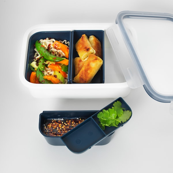 IKEA 365+ Lunchbox-Einsatz 3 St., dunkelblau Räumungsverkauf