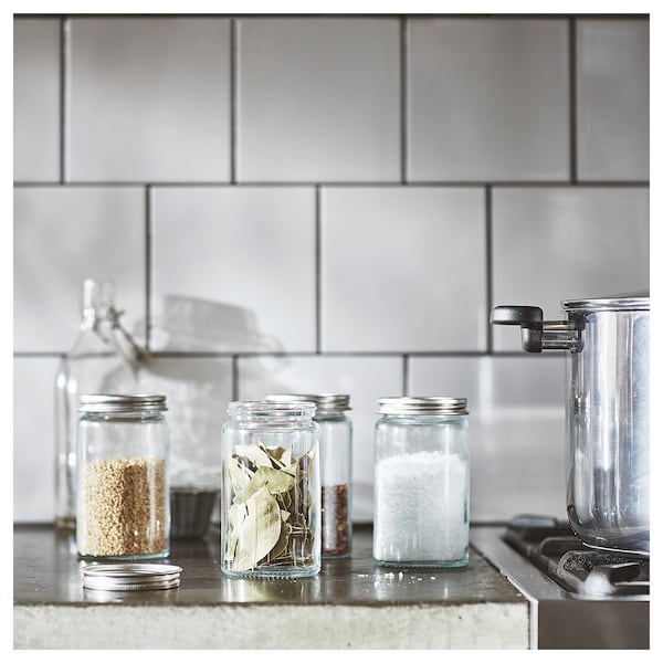 CITRONHAJ Gewürzglas, Klarglas/Edelstahl, Clearance-Verkauf