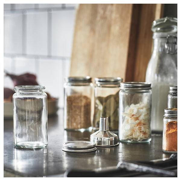 CITRONHAJ Gewürzglas, Klarglas/Edelstahl, Clearance-Verkauf