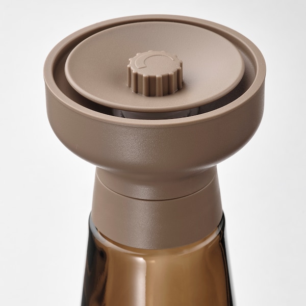 HALVTOM Gewürzmühle, Glas/braun, Auslauf