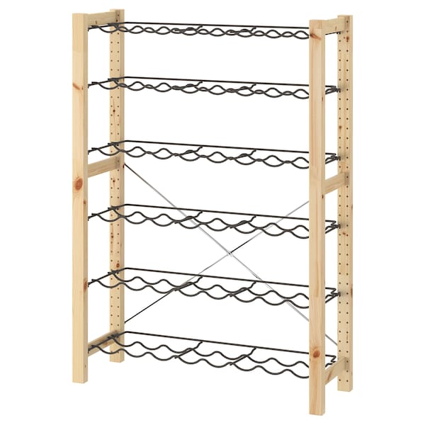 IVAR 1 Element/Flaschenbord, Kiefer/grau, Limitierter Zeitrabatt