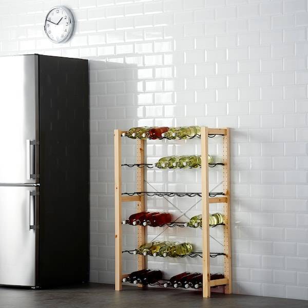 IVAR 1 Element/Flaschenbord, Kiefer/grau, Limitierter Zeitrabatt