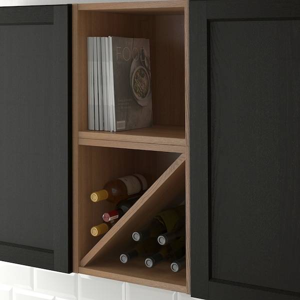 VADHOLMA Flaschenregal, braun/Esche geb., Rabatt
