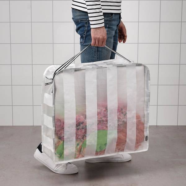 GÖRSNYGG Tasche, weiß/transparent, Top Angebot