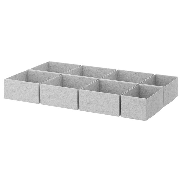KOMPLEMENT Box 8er-Set, hellgrau, Zeitlich begrenztes Angebot