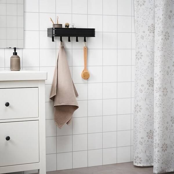 LILLASJÖN Wandregal mit 5 Haken Tägliche Deals