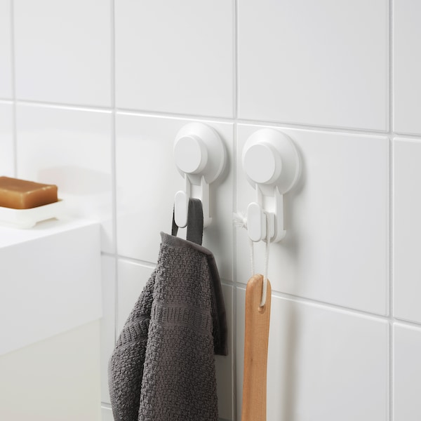TISKEN Haken mit Saugnapf, weiß Wochenangebot