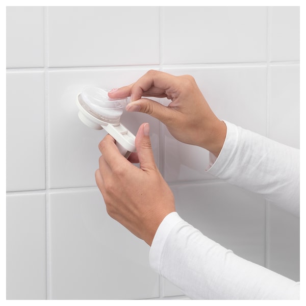 TISKEN Haken mit Saugnapf, weiß Wochenangebot