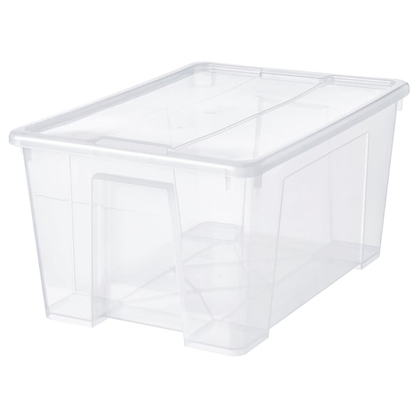 SAMLA Box mit Deckel, transparent,