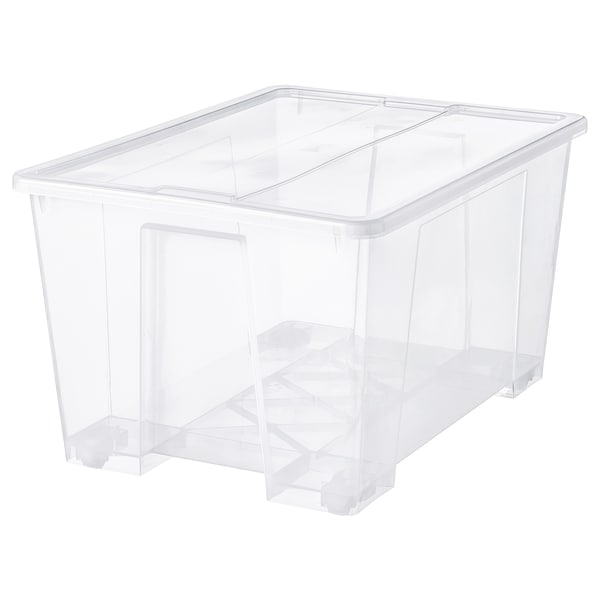 SAMLA Box mit Deckel, transparent, Im Verkauf