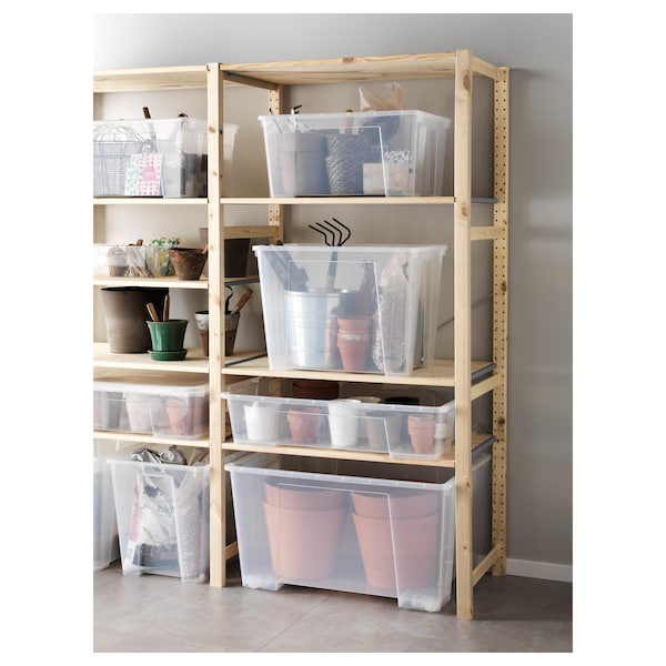 SAMLA Box mit Deckel, transparent, Im Verkauf
