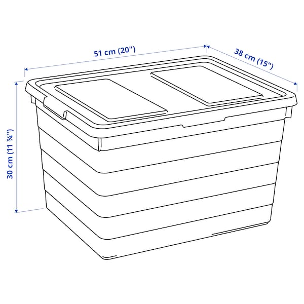 SOCKERBIT Box mit Deckel, weiß, 50% Rabatt für begrenzte Zeit