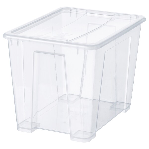 SAMLA Box mit Deckel, transparent,