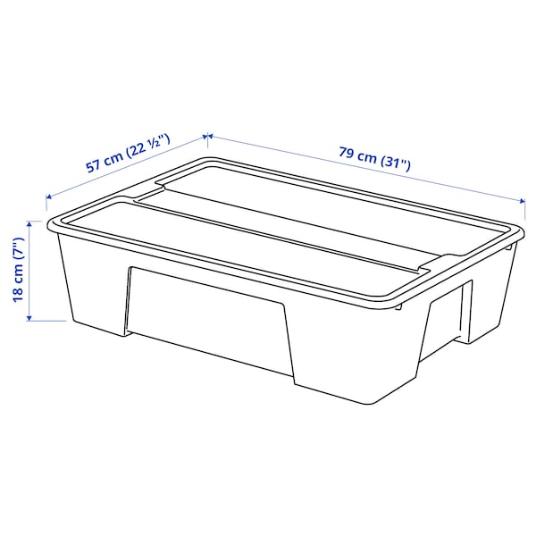 SAMLA Box mit Deckel, transparent, 2025