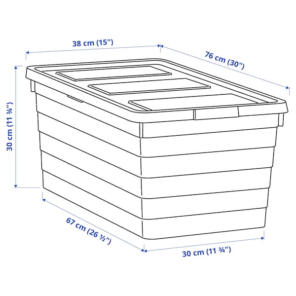SOCKERBIT Box mit Deckel, weiß, Verkauf