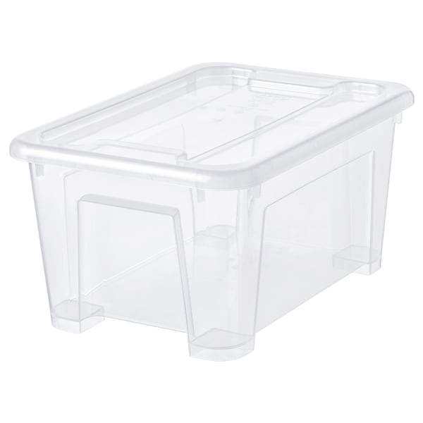 SAMLA Box mit Deckel, transparent, im Angebot
