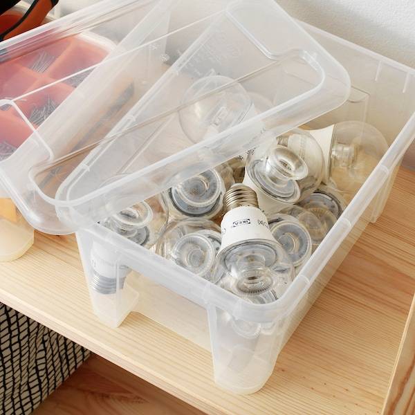 SAMLA Box mit Deckel, transparent, im Angebot
