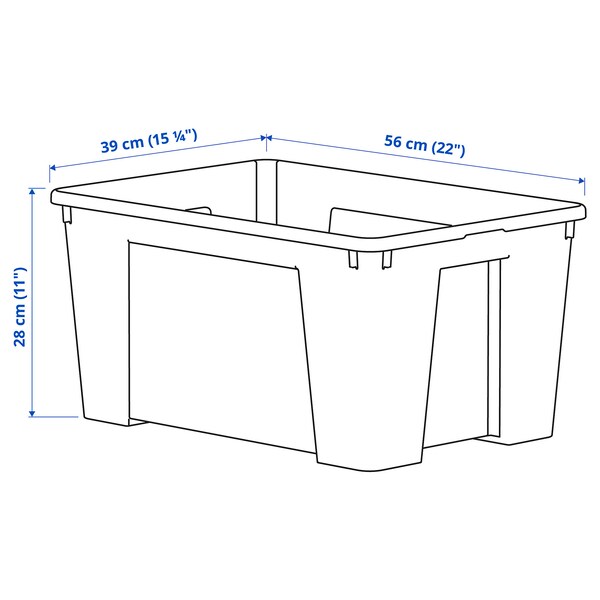 SAMLA Box, transparent, Schlussverkauf