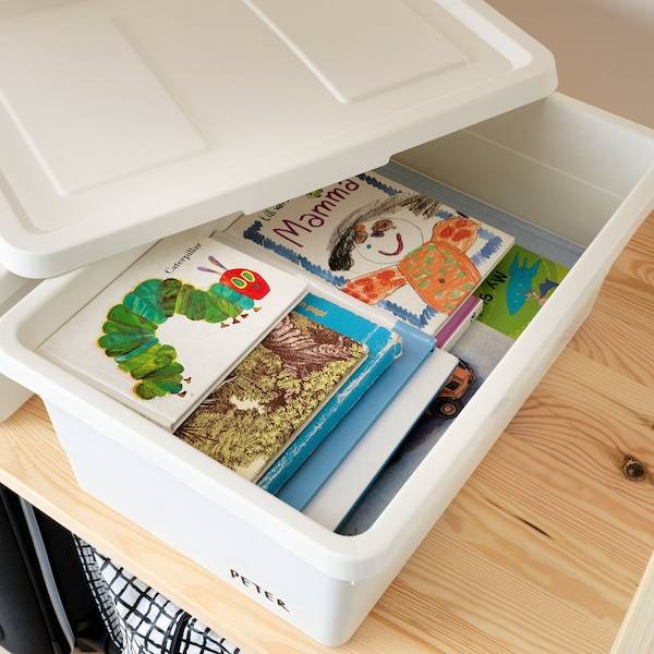 SOCKERBIT Box mit Deckel, weiß, Günstiger Verkauf