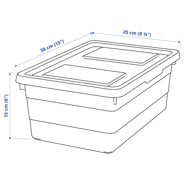 SOCKERBIT Box mit Deckel, weiß, Günstiger Verkauf