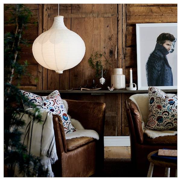 RISBYN Hängeleuchtenschirm, Zwiebelform/weiß, Flash Sale