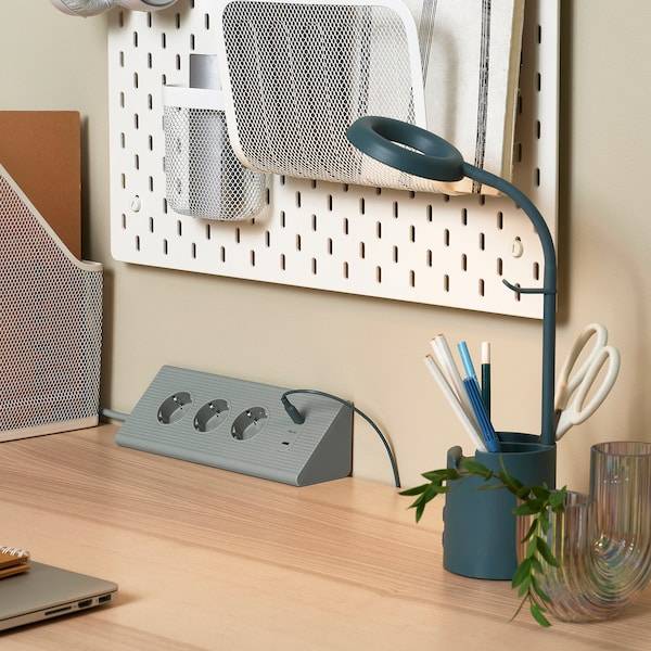 BRUNBÅGE Arbeitsleuchte, LED, mit Stauraum dimmbar/türkis Osterangebot