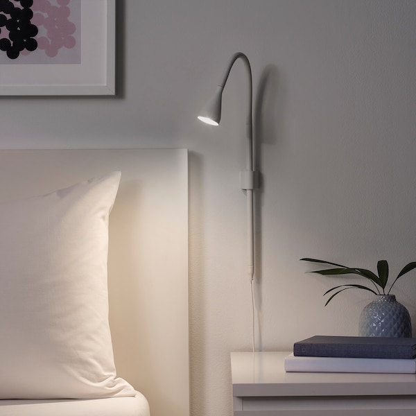 NÄVLINGE Wand-/Klemmspot, LED, weiß Blitzangebot