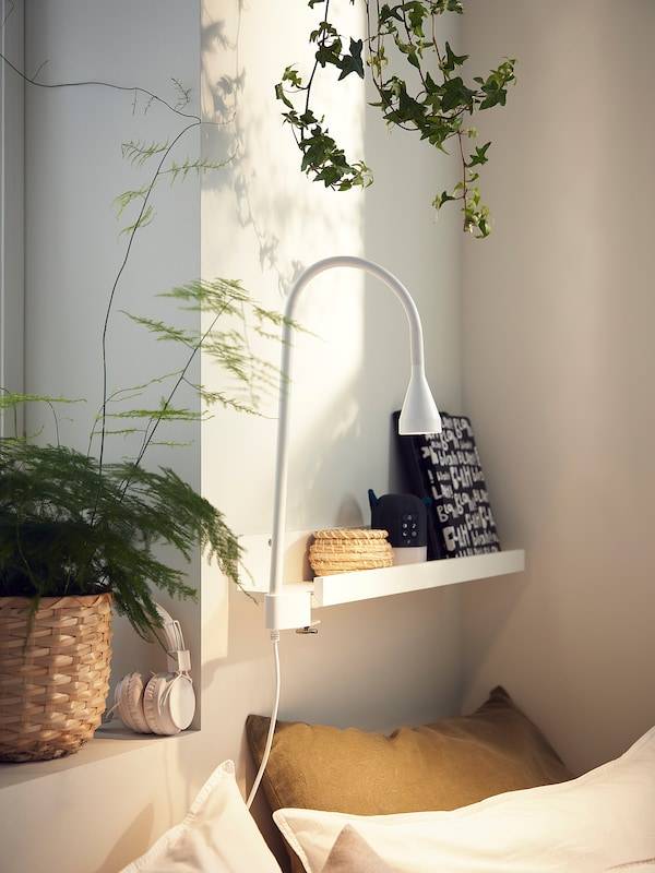NÄVLINGE Wand-/Klemmspot, LED, weiß Blitzangebot