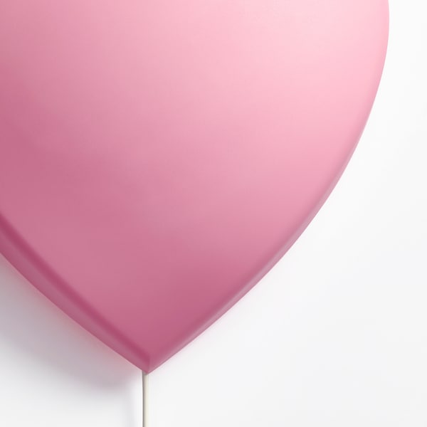 UPPLYST Wandleuchte, LED, Herz rosa Vierteljährliche Förderung