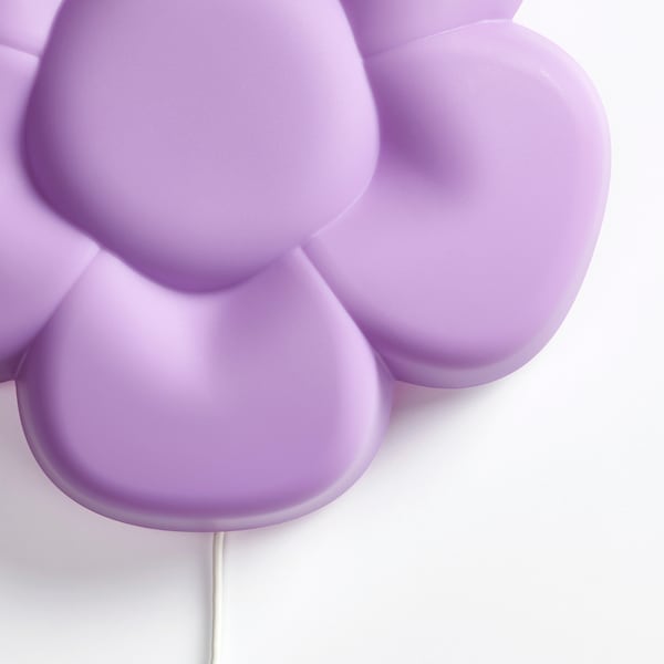 UPPLYST Wandleuchte, LED, Blume lila Kostenloser Versand international