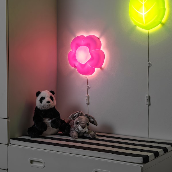 UPPLYST Wandleuchte, LED, Blume lila Kostenloser Versand international