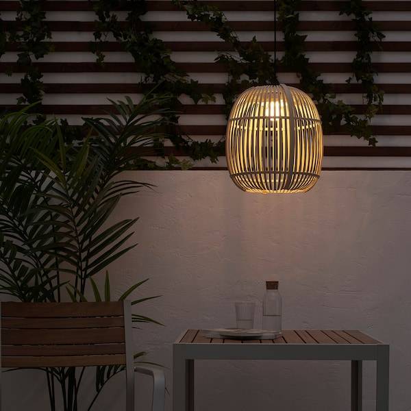 SOLVINDEN LED-Hängeleuchte, für draußen/oval, Sonderangebot