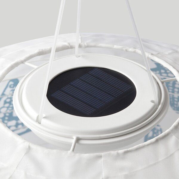 SOLVINDEN Solarhängeleuchte, LED, für draußen rund/blau Stern, Rabatt