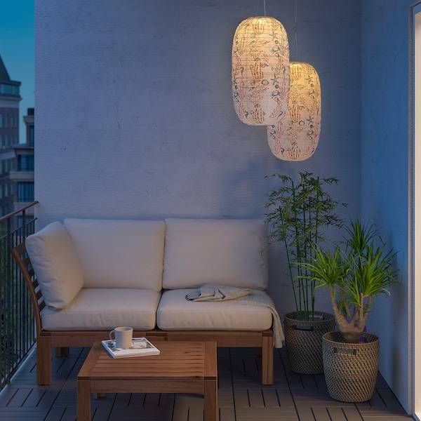SOLVINDEN Solarhängeleuchte, LED, für draußen oval/Korallenmuster, Günstig kaufen
