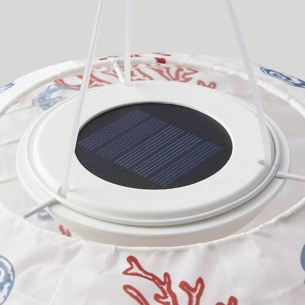 SOLVINDEN Solarhängeleuchte, LED, für draußen oval/Korallenmuster, Günstig kaufen
