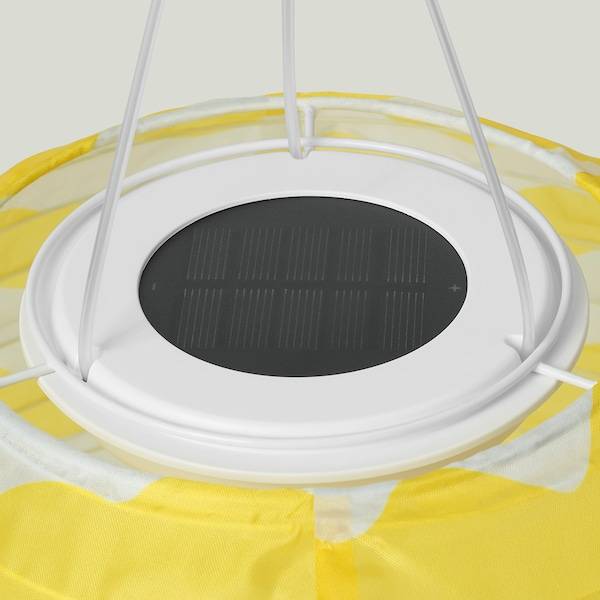 SOLVINDEN Solarhängeleuchte, LED, für draußen oval/gelb Wellen, Online Shopping