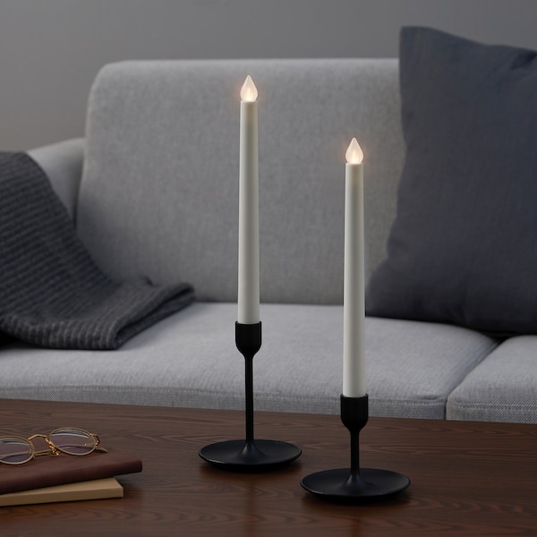 ÄDELLÖVTRÄD Kerze, LED, weiß/innen, Cyber Monday
