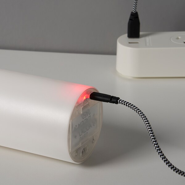 ÄDELLÖVTRÄD Blockkerze, LED, weiß/innen, Osterangebot