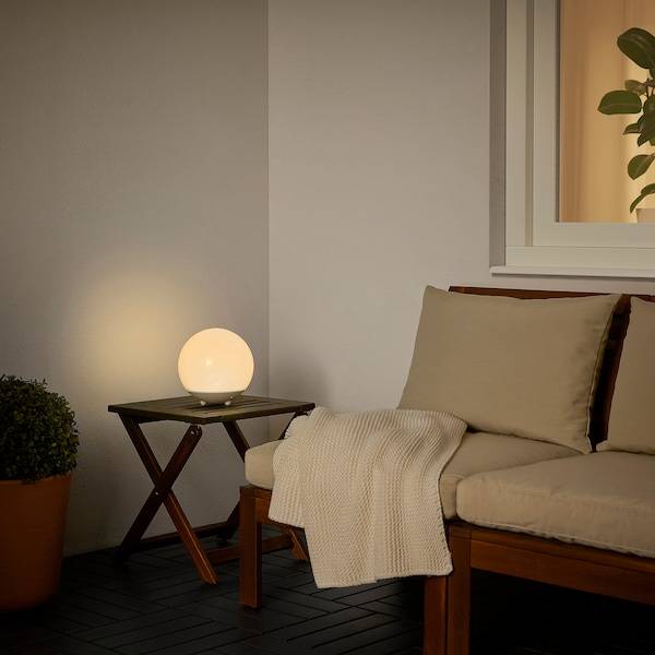 SOLVINDEN Solarstandleuchte. LED, für draußen/rund weiß Top Angebot