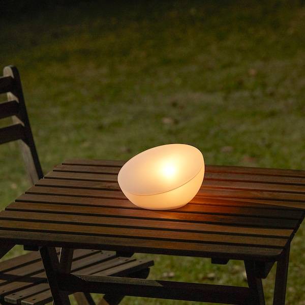 SOLVINDEN Solarleuchte, LED, für draußen/Halbkugel weiß, Neueste Mode