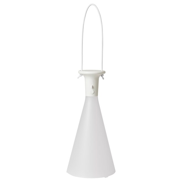 SOLVINDEN Tischleuchte, LED, batteriebetrieben für draußen/kegelförmig weiß, Online Outlet