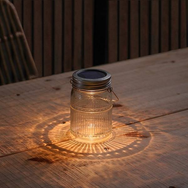 SOLVINDEN Solartischleuchte, LED, für draußen/Glas klar, Exklusive Angebote