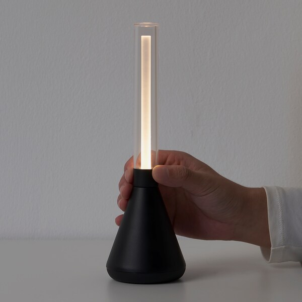 BJÖRKSPIREA Dekobeleuchtung, LED, schwarz röhrenförmig Blitzangebot