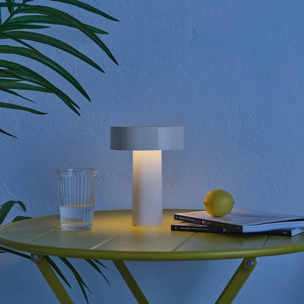 SOLVINDEN Tischleuchte, LED, batteriebetrieben/für draußen weiß, Große Rabatte