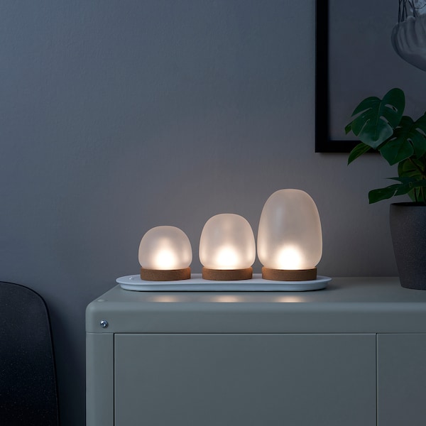 PRAKTSPIREA Dekobeleuchtungs-Set, LED 4-tlg., mit Ladepad Neuheiten